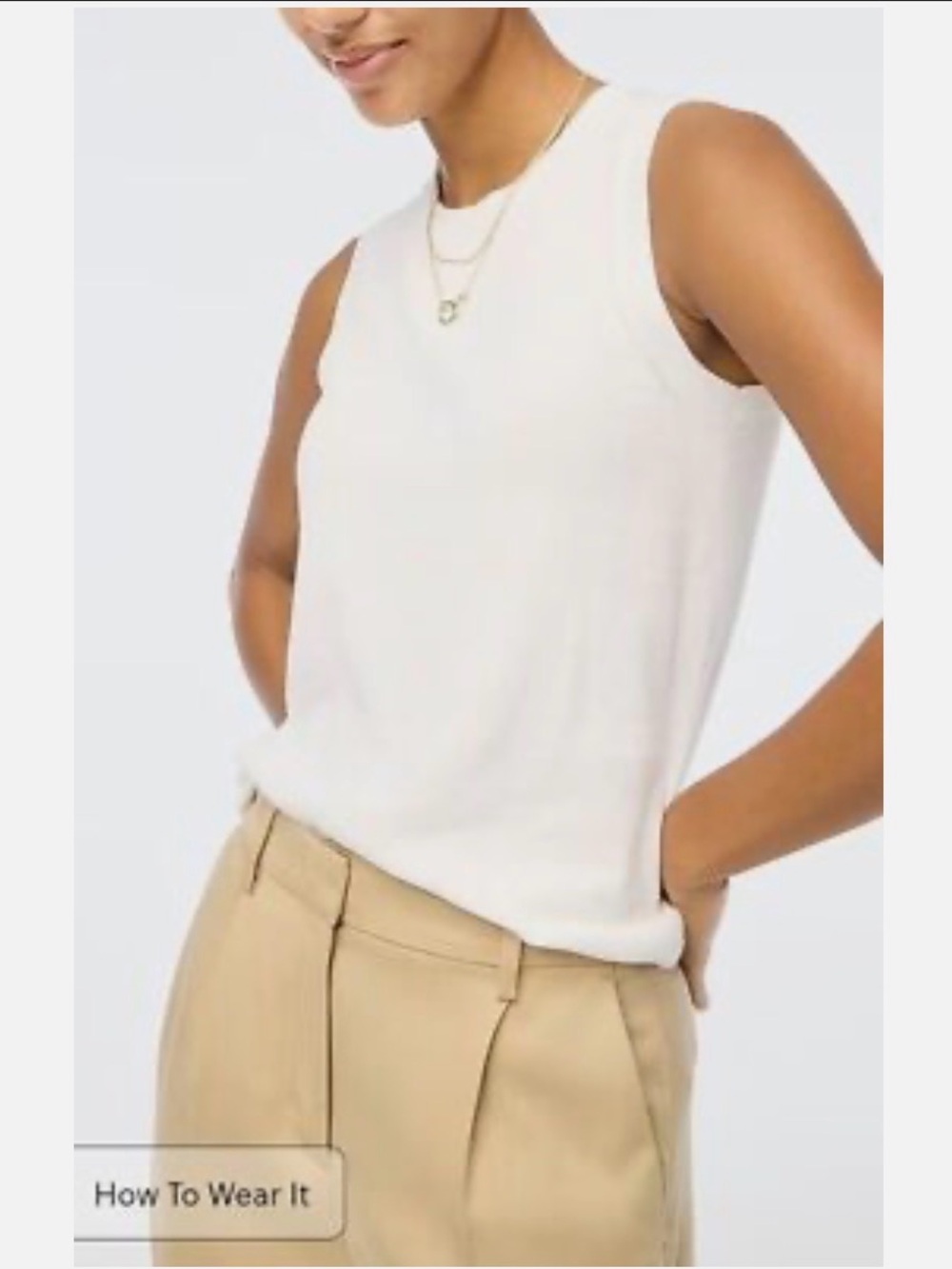 J Crew Classic Shell 100% Cotton XXL White